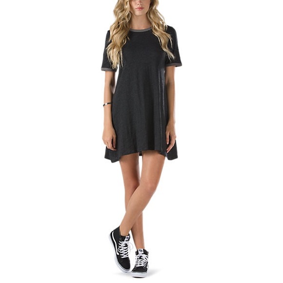 t shirt dress and vans